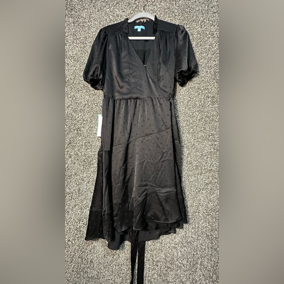 NWT DRAPER JAMES RSVP Hi-Lo Midi Wrap Dress Size Small - Picture 4 of 6